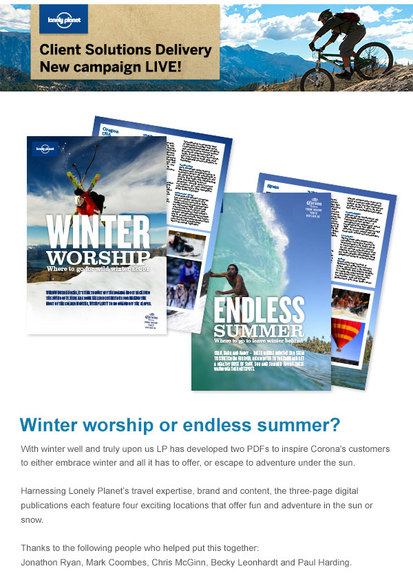 Corona - 'Winter Worship or Endless Summer?'